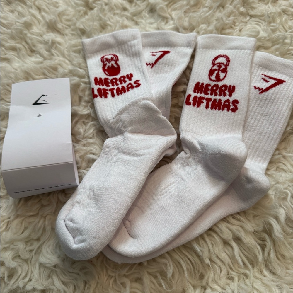 GYMSHARK Christmas socks NEW in package